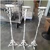 Image 2 : 3 decorative metal 39" candle stands