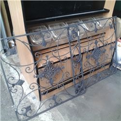 2 pc decorative metal panels 31" x 31"