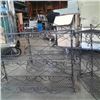 Image 3 : Three decorative metal three tier shelves each 23" x 28"
