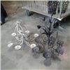 Image 1 : 2 decorative metal candle chandeliers