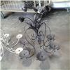 Image 2 : 2 decorative metal candle chandeliers