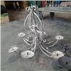 Image 3 : 2 decorative metal candle chandeliers