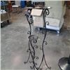 Image 1 : 3 decorative metal candle stands 39" and 27"