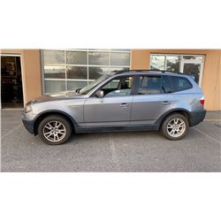 2006 BMW X3 ALL WHEEL DRIVE SUV, 2.5i, 211,000km, runs and drives well, 2 keys, books