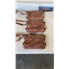 Image 8 : 3 ONE FATED KNIGHT GENUINE LEATHER BAGS - ALL NEED ZIPPER REPAIRS