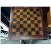Image 2 : LEATHER CHESS BOARD W/ PIECES - COMPLETE