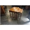 Image 2 : FRENCH PROVINCIAL 3 TIER NESTING ENDTABLE SET