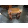 Image 8 : FRENCH PROVINCIAL 3 TIER NESTING ENDTABLE SET