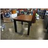 Image 3 : MODERN BAR HEIGHT TABLE W/ EXTENSION AND 6 SOLID WOOD CHAIRS