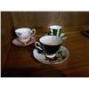 Image 2 : LOT OF 6 ANTIQUE CHINA CUPS AND SAUCERS