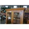 Image 2 : GLASS DOOR DISPLAY CABINET APPX 77 INCHES TALL