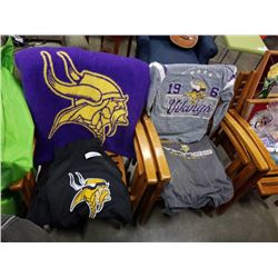 MINNESOTA VIKINGS NFL TSHIRTS, PULL OVER AND BLANKET