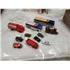 Image 1 : 2 GREYHOUND BUSSES AND LOT OF CORGI, LESNEY, MATCHBOX, ETC CARS