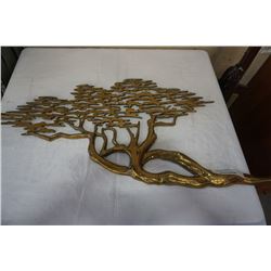 BRASS MCM TREE WALL HANGING