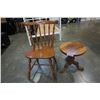 Image 2 : M pewtress - milton swivel stool 1976 with vintage spindel back chair