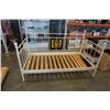 Image 1 : WHITE METAL DAY BED FRAME AND BALCK METAL DAY BED FRAME