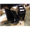 Image 1 : Compaq computer tower with windows 10 500GB and 3GB ram with keyboard and monitor