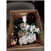 Image 1 : BOX OF ESTATE POTTERIES, GLASS INSULATORS, ETC