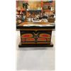 Image 8 : NATIVE CARVED BOX AND 3 NATIVE TILES
