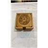 Image 3 : NATIVE CARVED HUMMING BIRD AND NATIVE COASTER SET