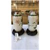 Image 2 : 2 CLOISONNE VASE ON STAND 9 INCH TALL