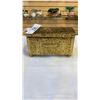 Image 2 : SMALL BRASS TRUNK 6 INCHES WIDE, 4 INCHES TALL, 4 INCHES DEEP