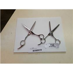 2 BARBERS SCISSORS