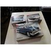 Image 1 : 3 AMT MODEL KITS - 57 BELAIR CONVERTABLE, 66 THUNDERBIRD AND 56 VICTORIA HARDTOP