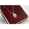 Image 4 : 10K VERY FINE LADIES CHAIN WITH SAINT CHRISTOPHER PENDENT AND 925 STUD EARRINGS