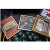 Image 3 : DECORATIVE LICENSE PLATES, BEADED MAT, 3 PRINTS, FUR HAT