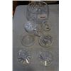 Image 1 : CRYSTAL COASTERS, ASH TRAYS, BELL, BOWLS, CANDLESTICKS