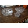 Image 1 : 3 CRYSTAL FOOTED BOWLS