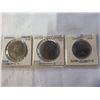 Image 1 : 2 CANADIAN DOLLARS AND 50 CENT PIECE QUEEN ELIZABETH II 1968, 1969, 1971
