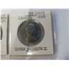 Image 2 : 2 CANADIAN DOLLARS AND 50 CENT PIECE QUEEN ELIZABETH II 1968, 1969, 1971