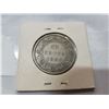 Image 2 : CANADA SILVER 50 CENT PIECE NEWFOUNDLAND 1885 QUEEN VICTORIA