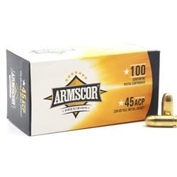 Armscor 45 ACP  Ammo 230 Grain - 100 Rds