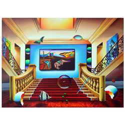 Ferjo, "Inescapable Dali" Original Painting on Canvas, Hand Signed with Letter of Authenticity.