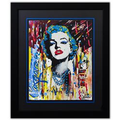 Nastya Rovenskaya- Original Mixed Media on Paper "Marilyn Monroe II"