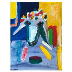 Menashe Kadishman- Original Oil on Canvas "Untitled"