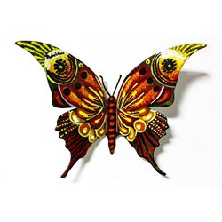 Patricia Govezensky- Original Painting on Cutout Steel "Butterfly CCLIX"