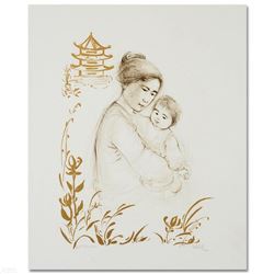 "Lei Jeigiong and her Baby in the Garden of Yun-Tai" Limited Edition Lithograph by Edna Hibel (1917-