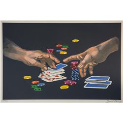 Waldemar Swierzy (1931-2013)- Hand Pulled Original Lithograph "First Gamble"