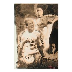 Ringo, "David Beckham" One-of-a-Kind Hand-Pulled Silkscreen and Mixed Media Painting on Canvas, Hand
