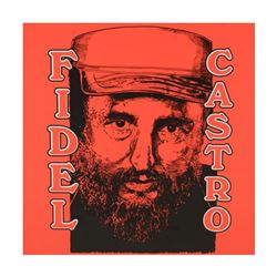 Steve Kaufman (1960-2010), "Fidel Castro" Limited Edition Hand Pulled Silkscreen on Canvas, Numbered