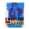Image 1 : Steve Kaufman (1960-2010), "Uncle Sam" Hand Painted Limited Edition Silkscreen on Canvas, PP Numbere