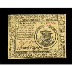 Continental Currency February 17, 1776 $1 Choice About 