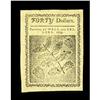 Image 2 : Continental Currency January 14, 1779 $40 Choice New. N 