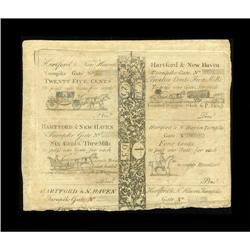 Connecticut (1799) Hartford and New Haven Turnpike Bloc 