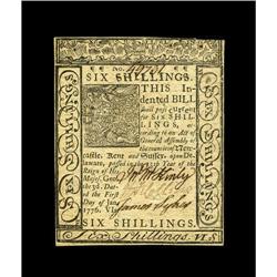 Delaware January 1, 1776 6s Choice New. Crisp, boldly s 
