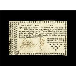 Georgia 1776 1s Extremely Fine-About New. 